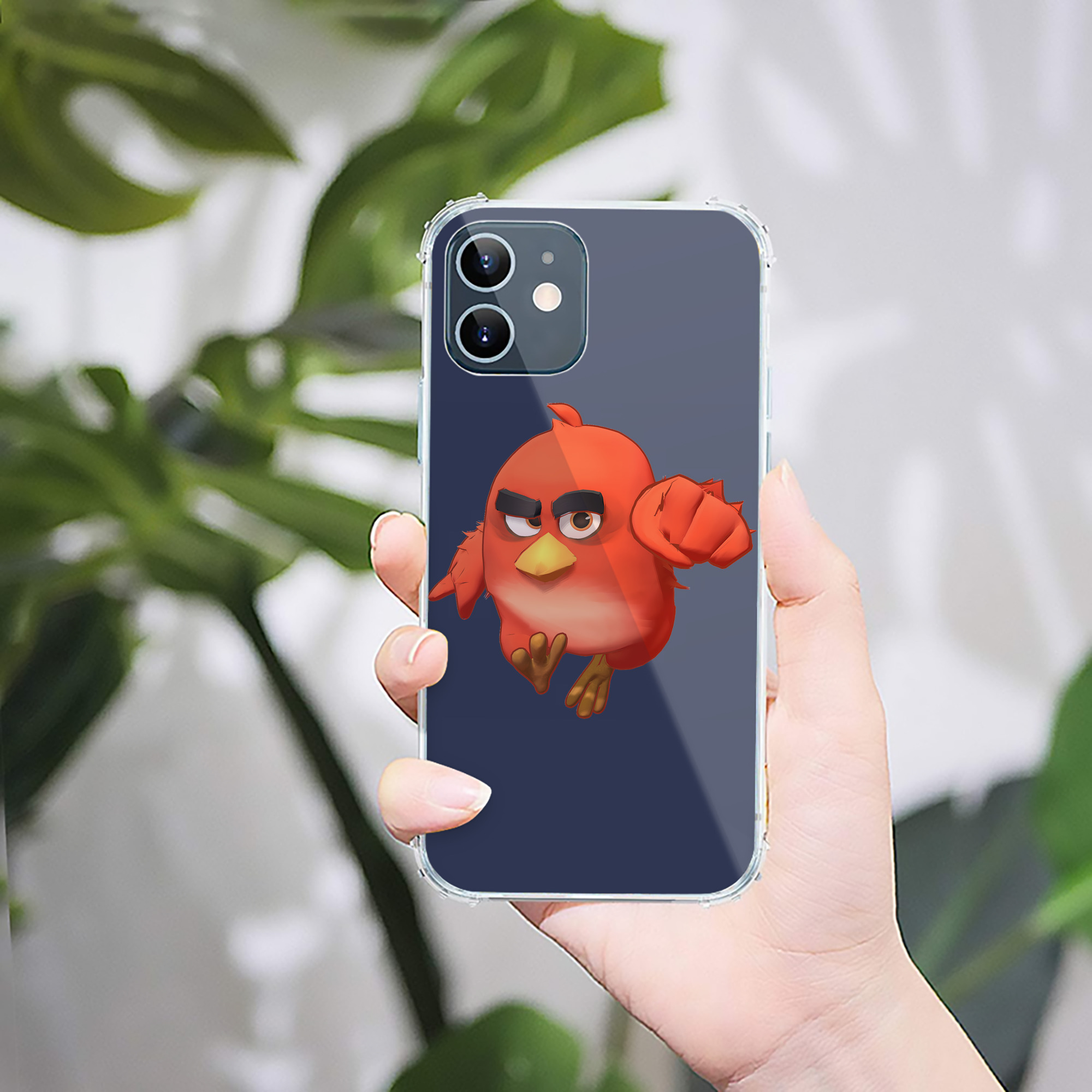 （画像用） Angry Birds アングリーバード 【iPhone 12シリーズ対応】透明スマホケース（クリアソフトケース）